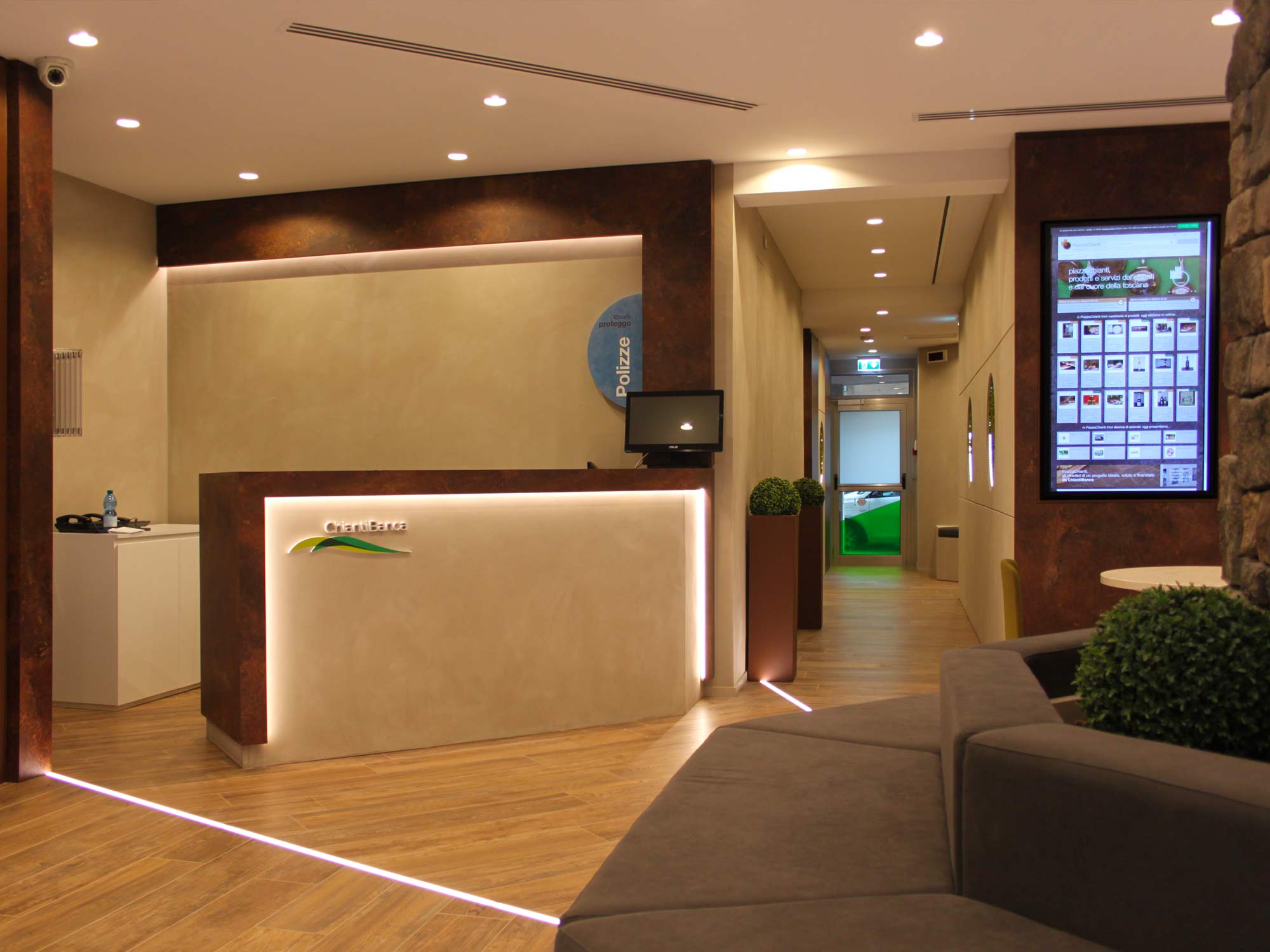 Seven Architettura Progetti | ChiantiBanca Filiale di Firenze